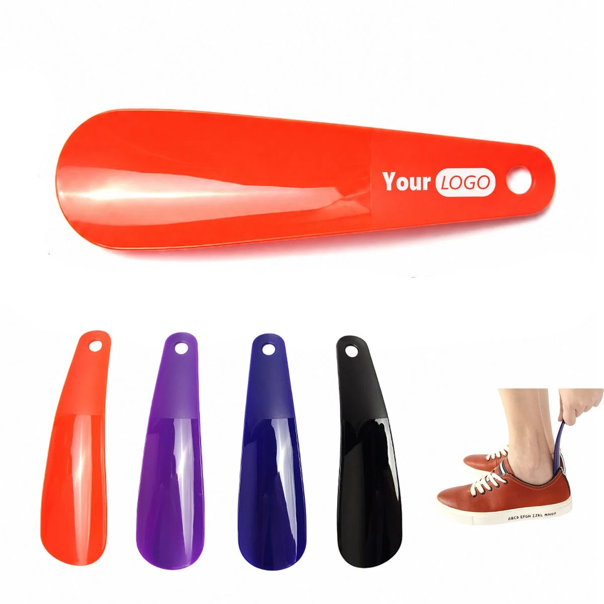 Plastic Shoe Horn With Hanging Hole 1