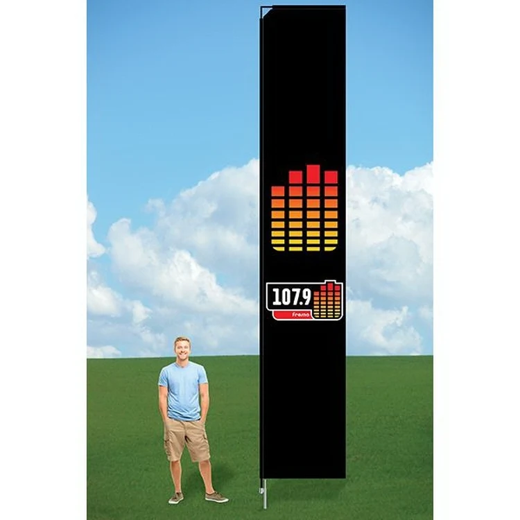 14ft Customized Flag with Ground Stake-single 1