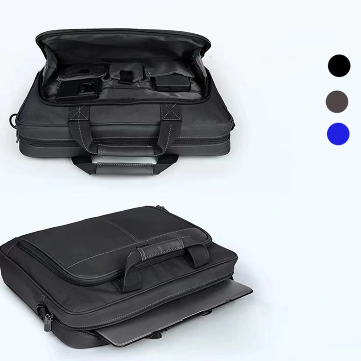 Classic Slim Briefcase Messenger Bag 1