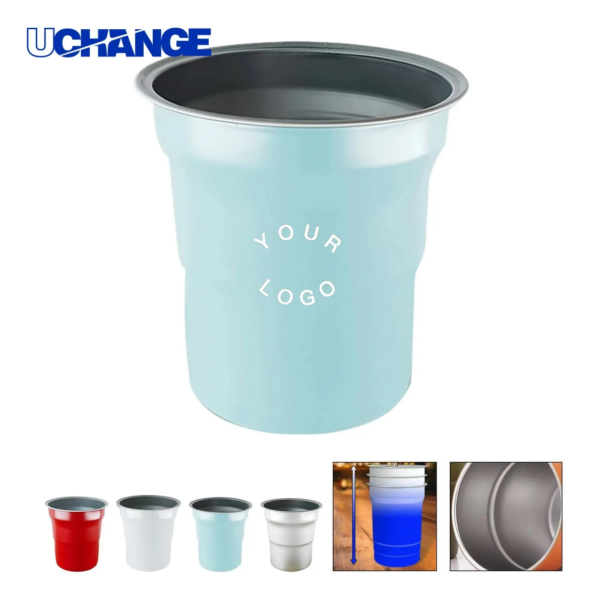 Aluminum Party Cup Drinkware 16oz Lightweight Reusable 1