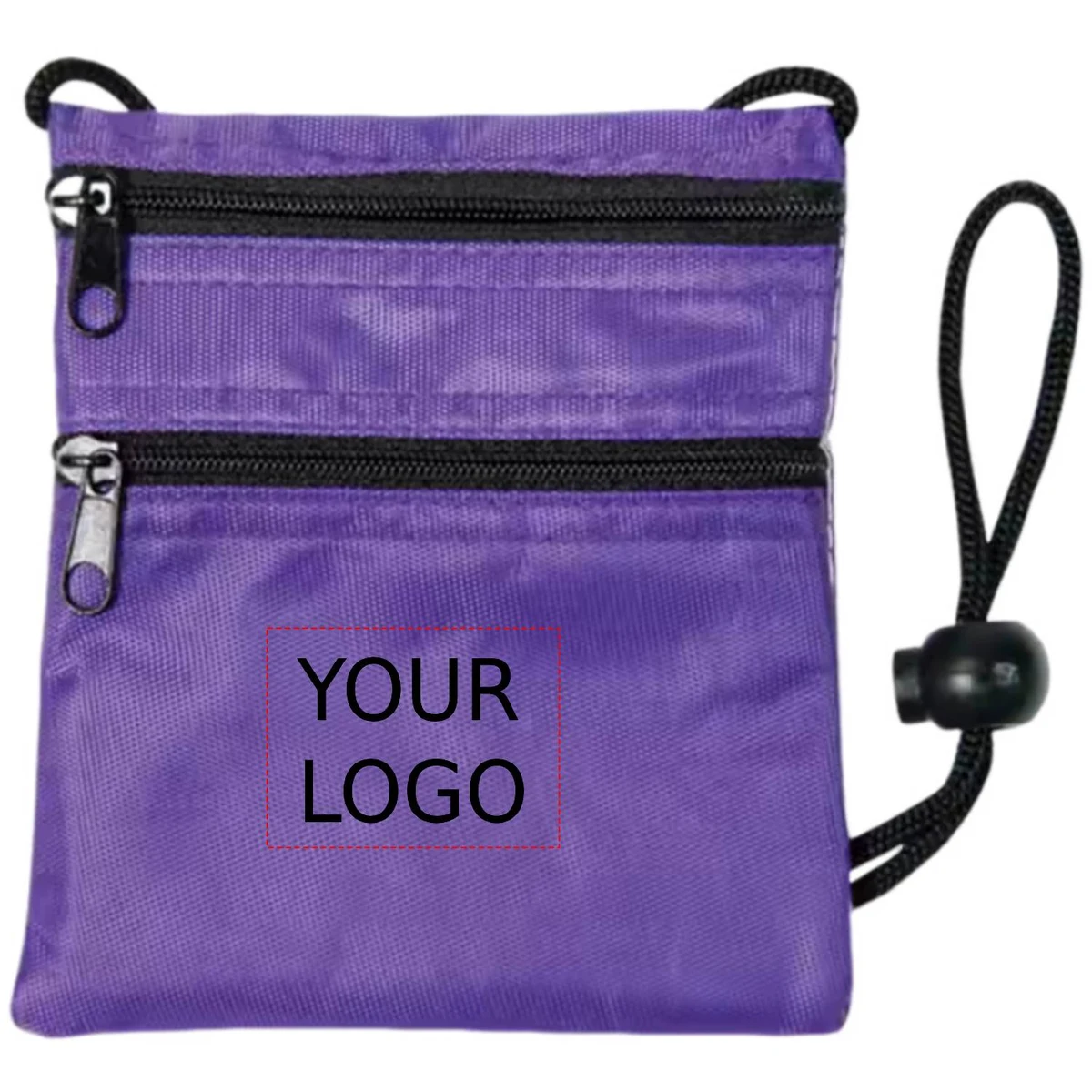Dual Zip Travel Neck Wallet 1