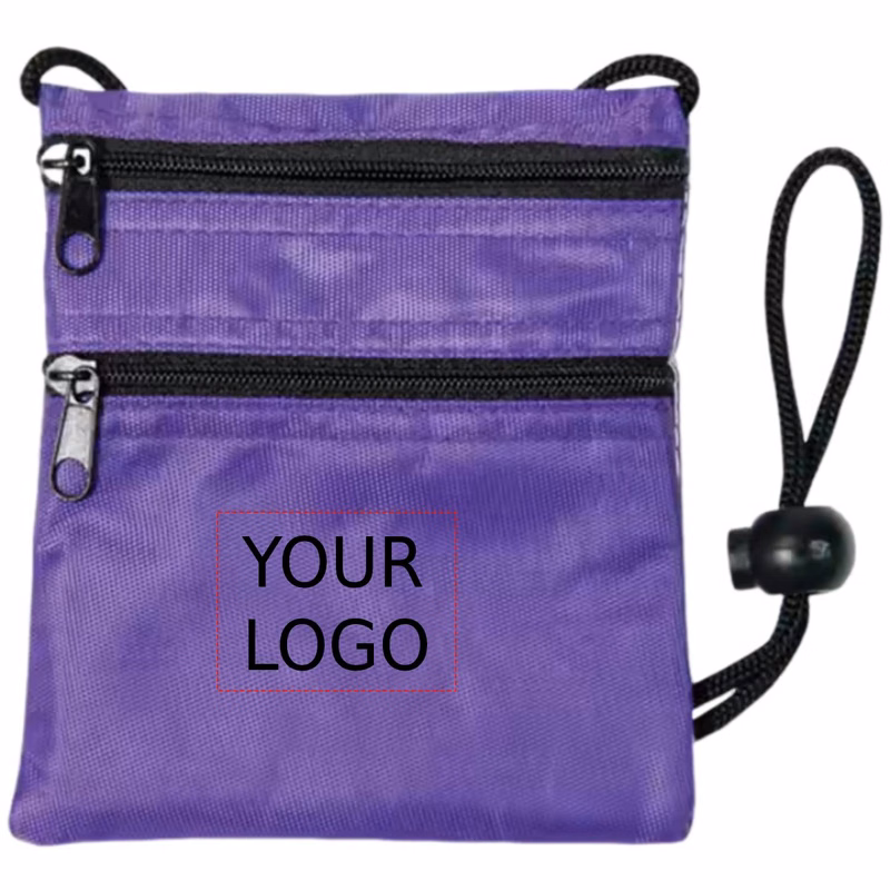 Dual Zip Travel Neck Wallet