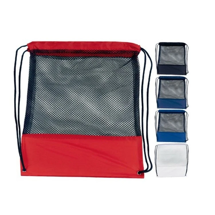 Customizable Mesh Drawstring Backpack 1