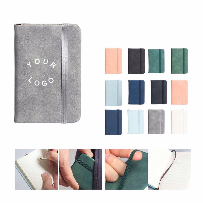 Mini PU Notebook A7 with Elastic Closure