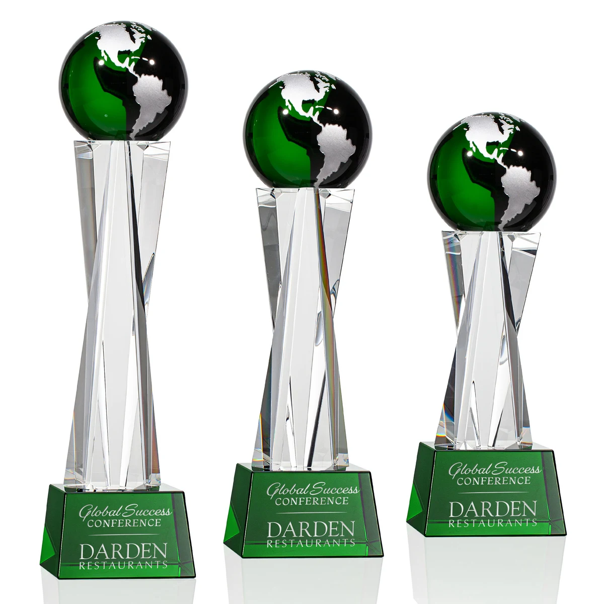 Havant Globe Award - Green/Silver 1