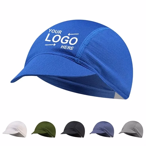 Custom Polyester Breathable Cycling Cap With Brim — Active Lifestyle Giveaway