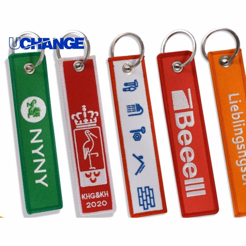 Embroidered Key Chain Tag for Branding