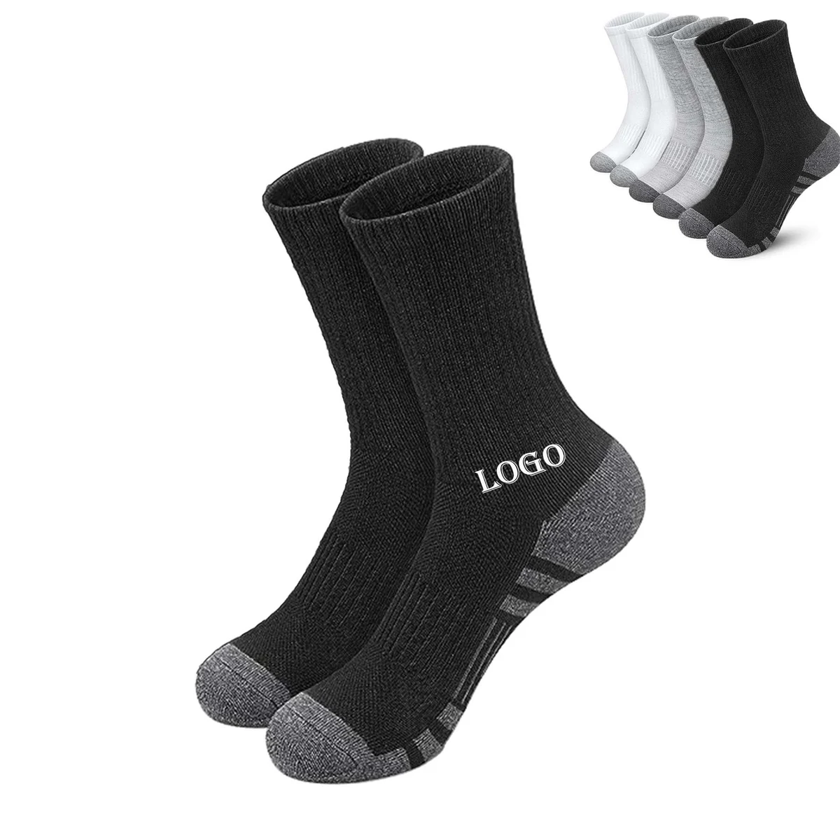 Crew Soft Moisture Wicking Socks 1
