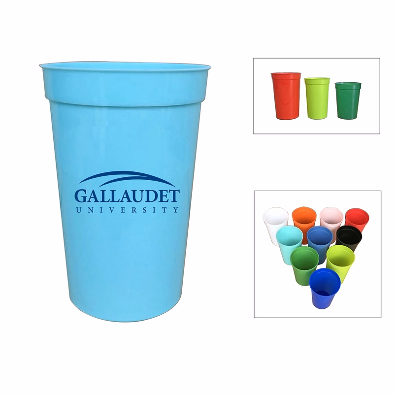 20 oz Reusable Plastic Stadium Cup