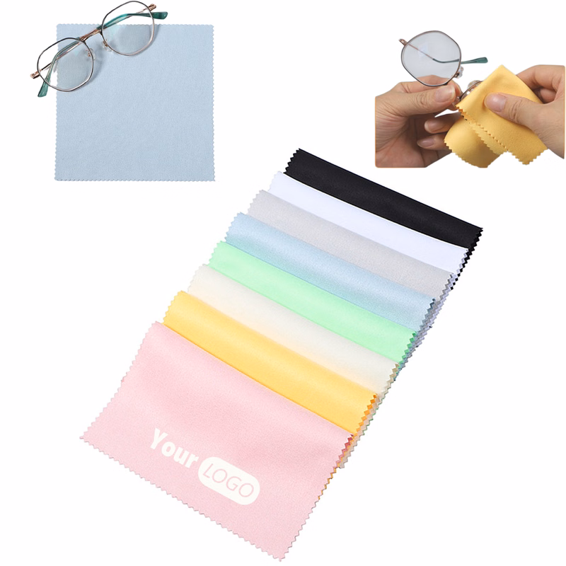 Microfiber Glasses Cloth 6.9 x 5.7 Inches Assorted Colors