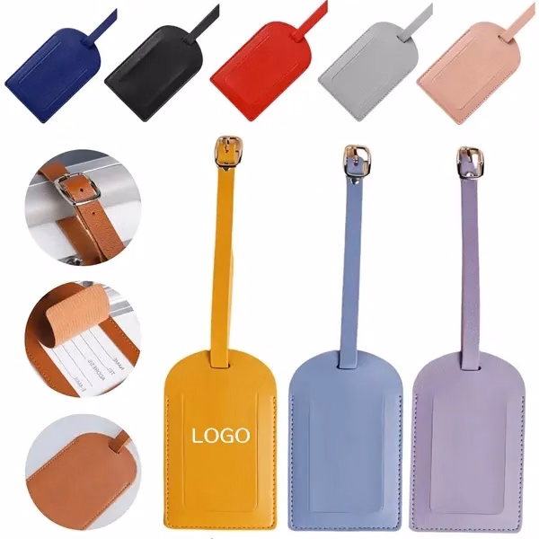 Colorful PU Leather Bag Tag