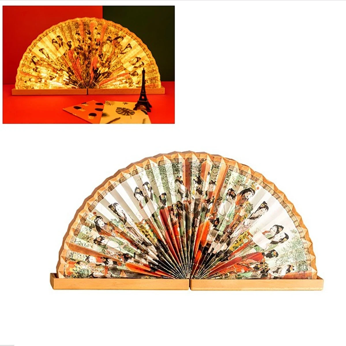 Exotic LED Fan Shape Folding Light Lamp 1