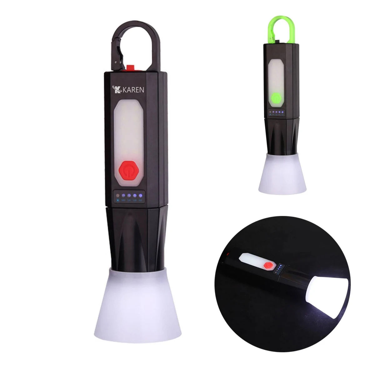 Rechargeable Adjustable LED Camping Flashlight for Emergency 1