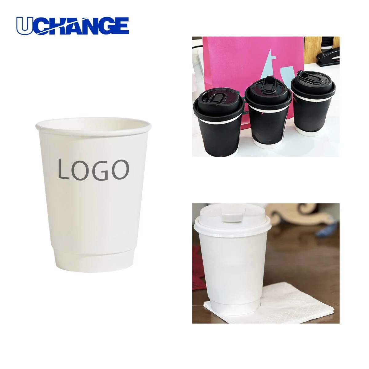 Customizable Disposable Coffee Cup Container (16oz) 1