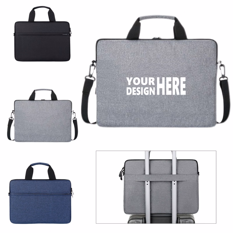 Laptop Case with Ergonomic Carry Handle & Customizable Shoulder Sling