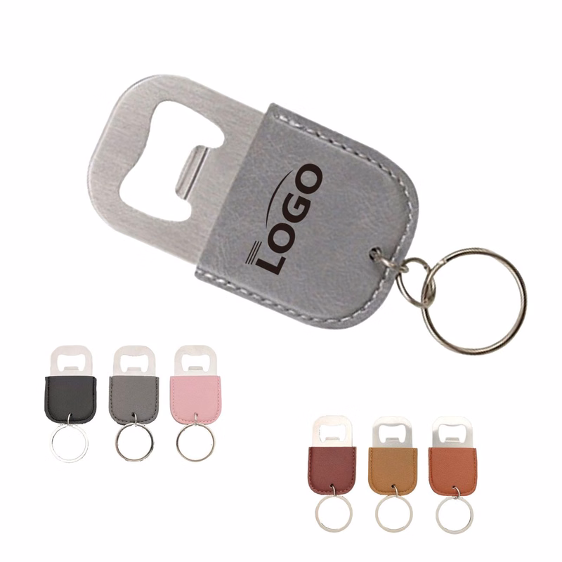 Portable Leather Wrapped Bottle Opener