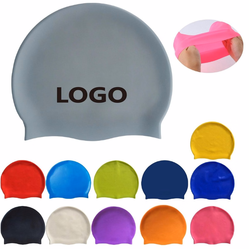 Unisex Adult Elastic Silicone Swim Cap