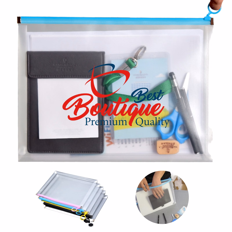 Transparent File Bag A4 Student Information Stationery