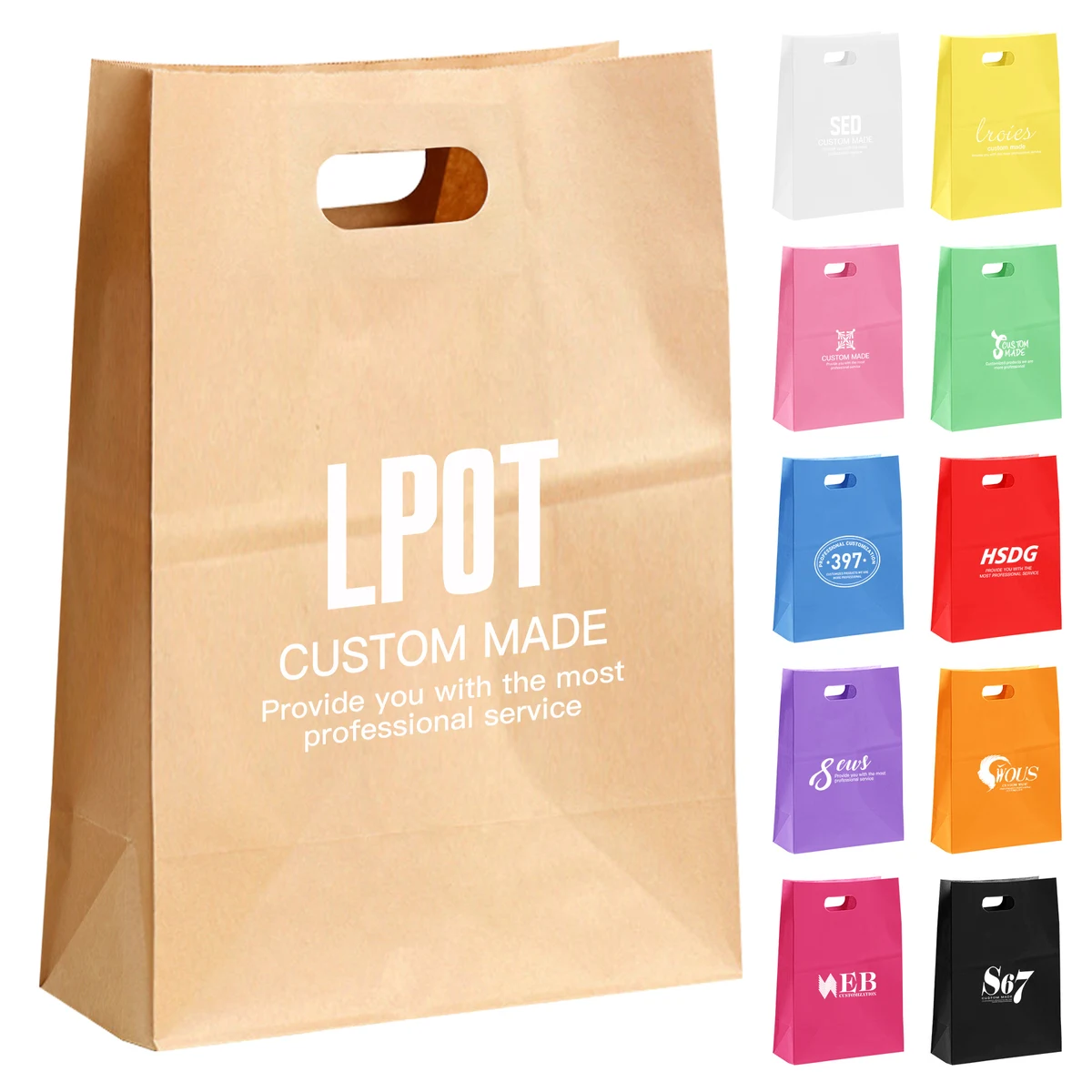 Die Cut Plastic Bags with Bottoms 1