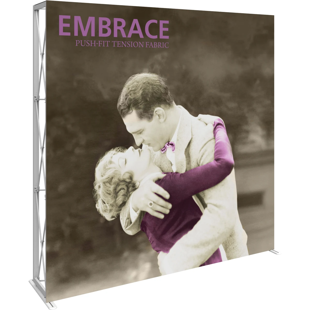 Embrace 8ft. Full Height Display With Front Graphic 1