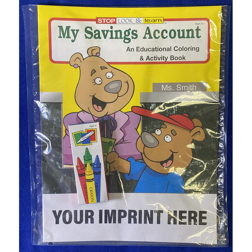 COLORING SET - My Savings Account Coloring Book Fun Pack 1