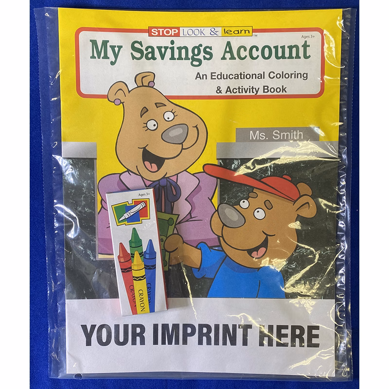 COLORING SET - My Savings Account Coloring Book Fun Pack