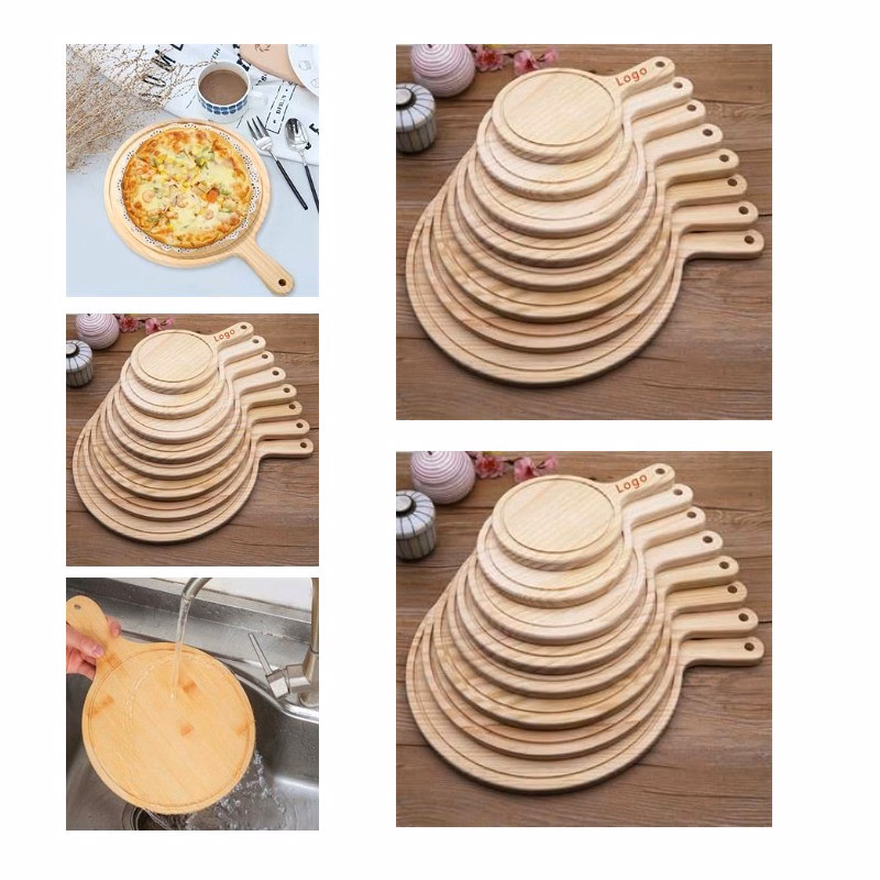 Wood Round Pizza Tray
