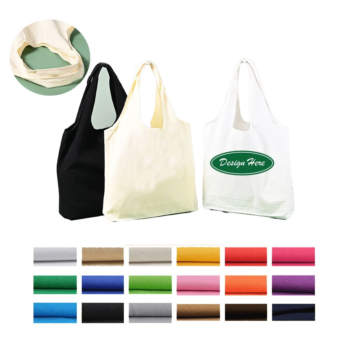 Unisex Customizable Canvas Student Bag 1