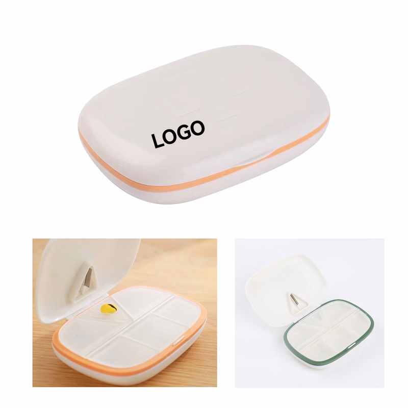 5 Compartments Portable Pill Box with Balde
