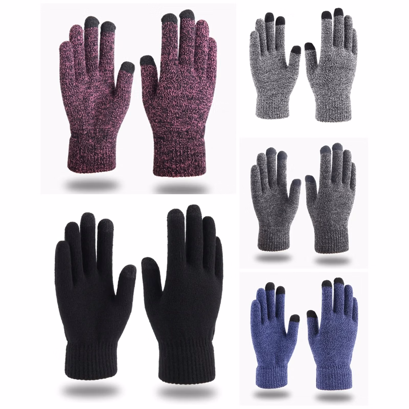 New Knitted Outdoor Thick Touchscreen Gloves