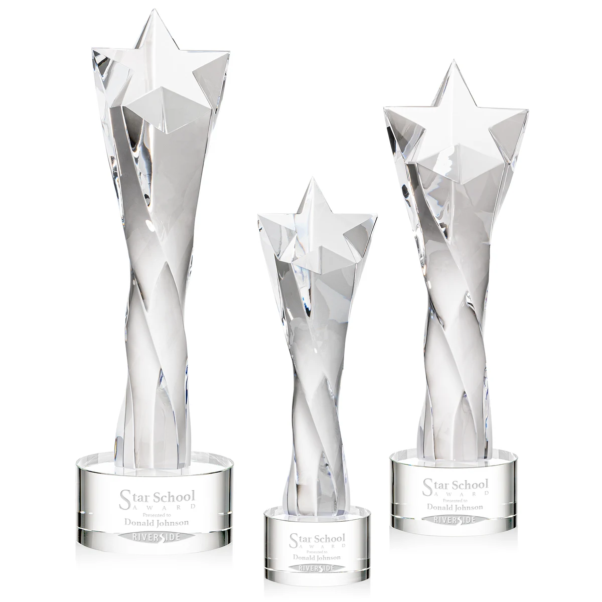 Arlington Star Award on Marvel Base - Clear 1
