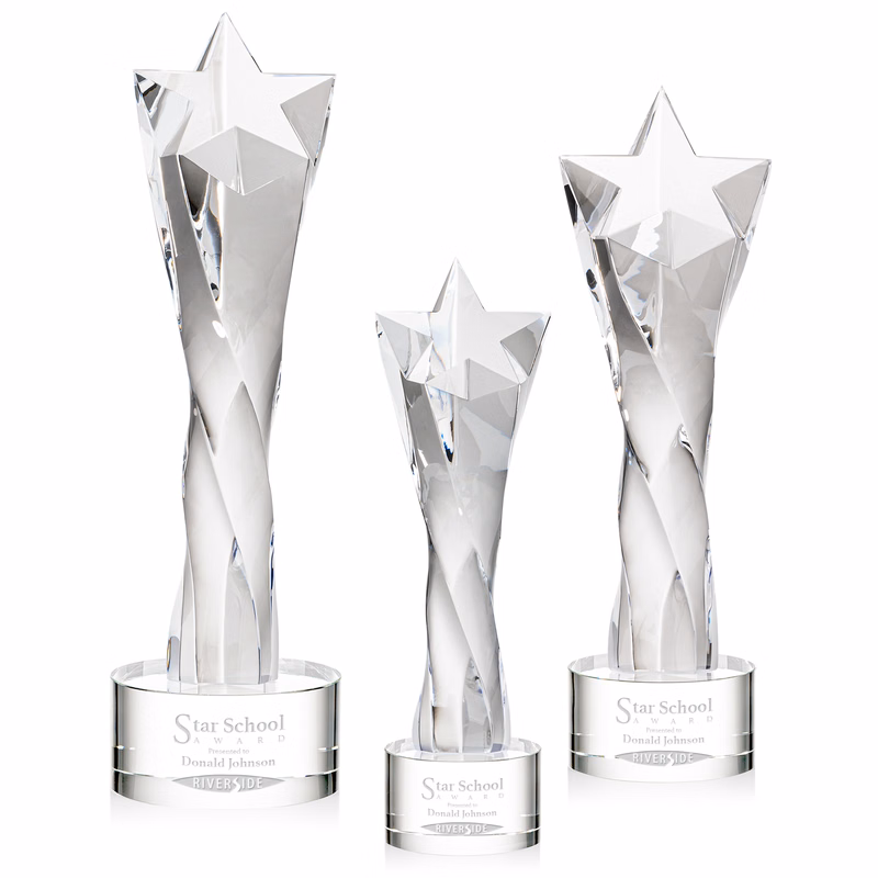 Arlington Star Award on Marvel Base - Clear