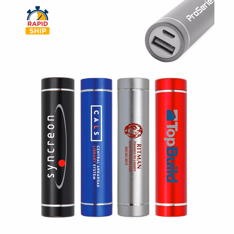 Fast Shipping Cylindrical Portable Power Bank