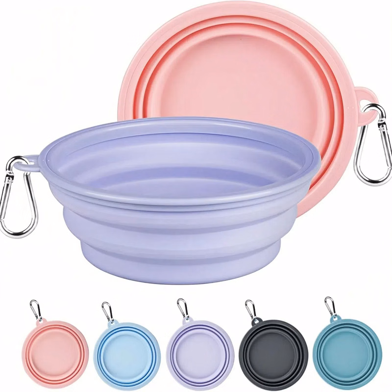 Portable 34oz Outdoor Folding Pet Bowl