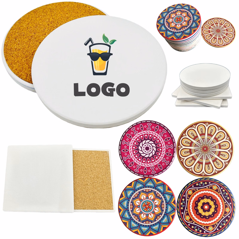 Drink Absorbent Ceramic Cup Coaster