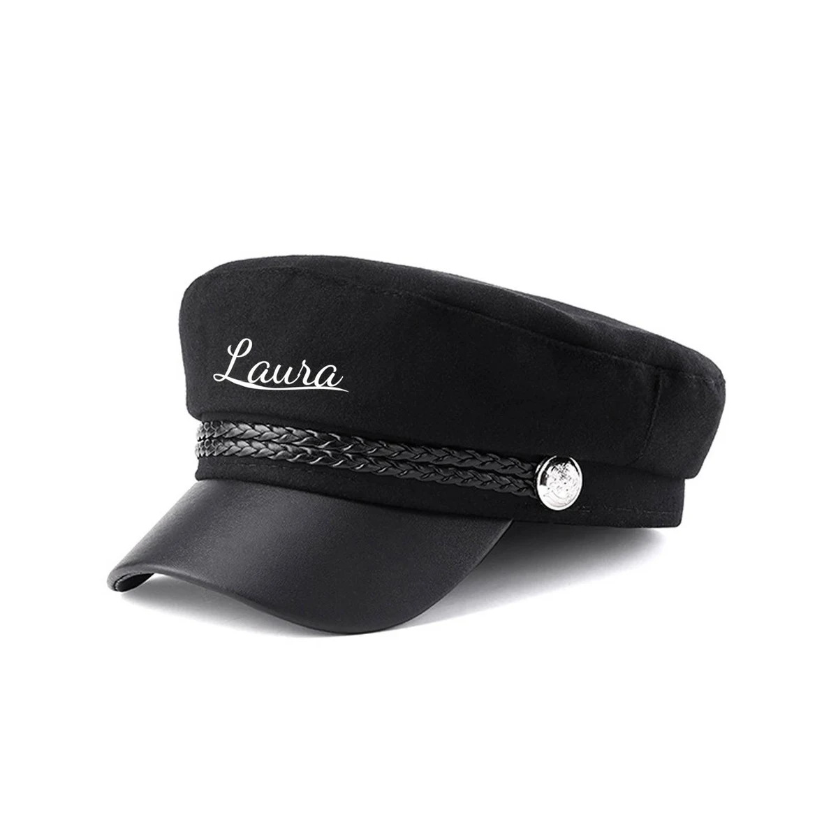 Women's Flat Top Wool Beret Hat 1