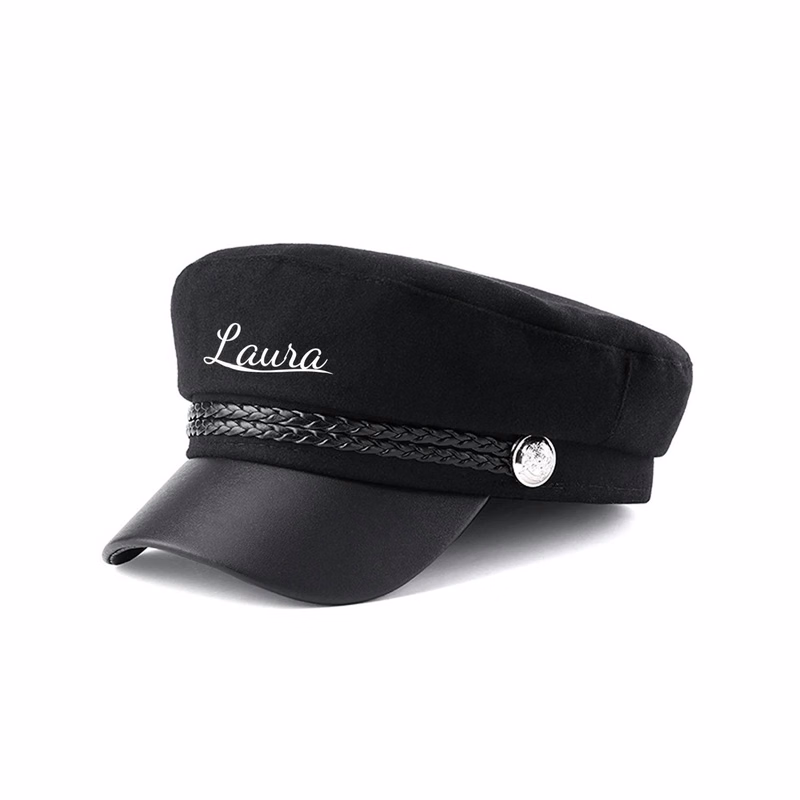 Women's Flat Top Wool Beret Hat
