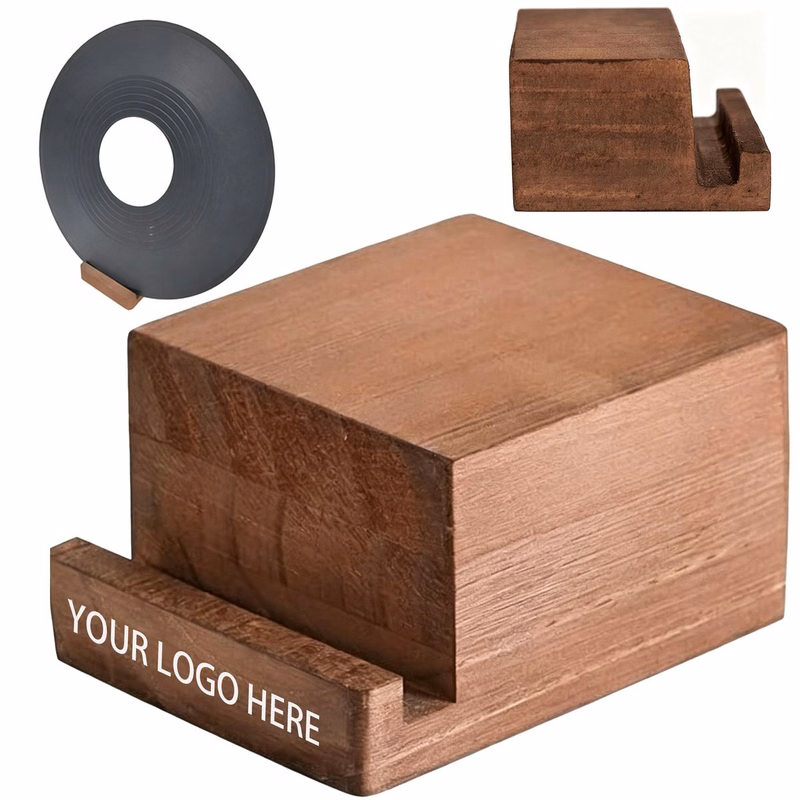 Retro Solid Wood Desktop Album Display Caddy