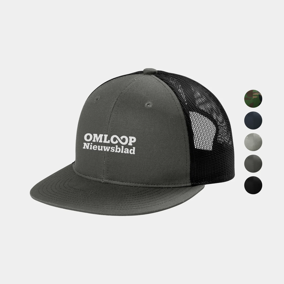 Port Authority® Snapback Flat Bill Trucker Cap 1