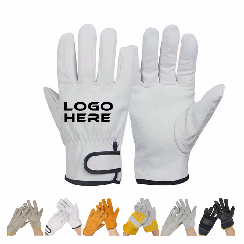 Adult Leather Work Protective Gloves