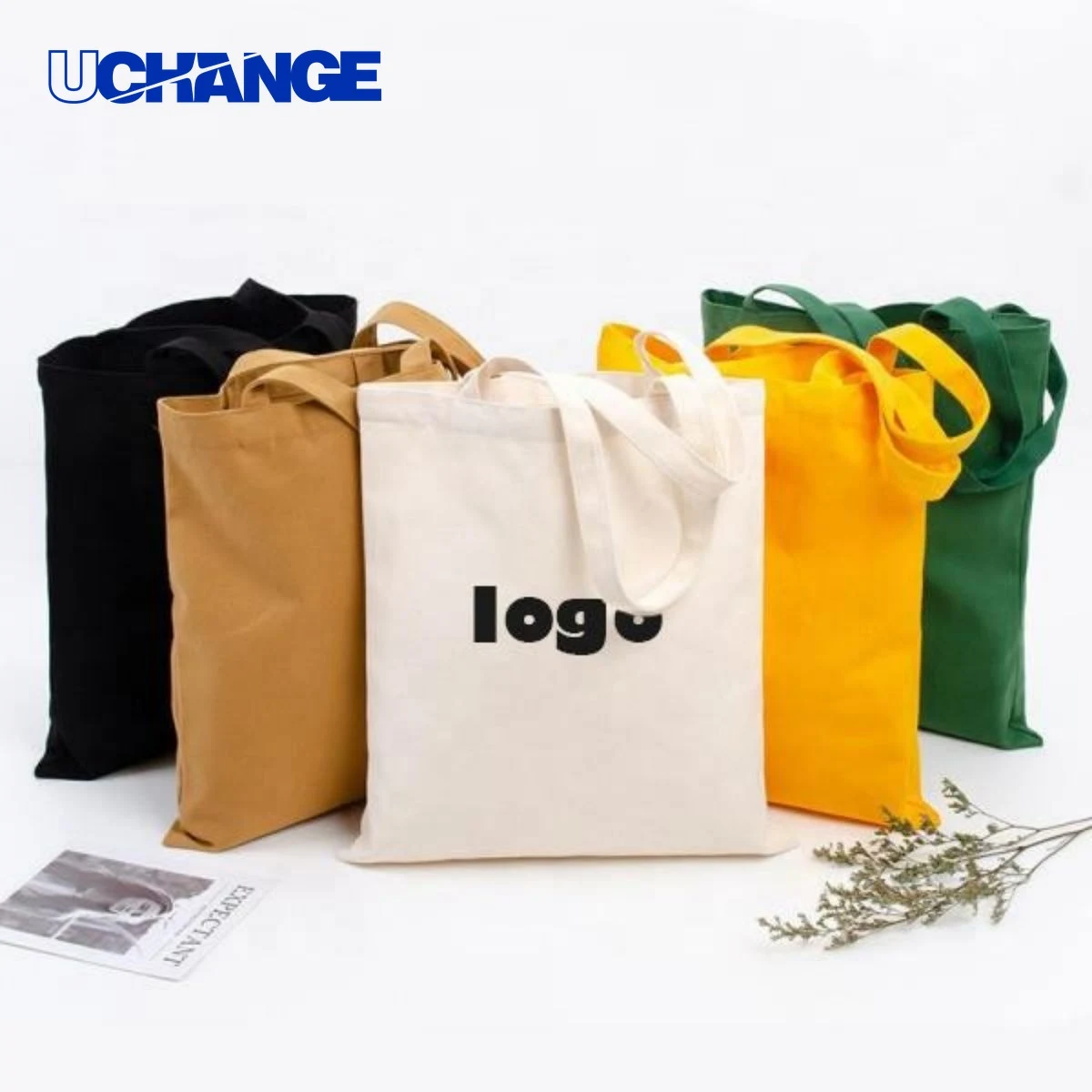 Reusable Blank Canvas Cotton Tote Shopping Bag Organizer 1