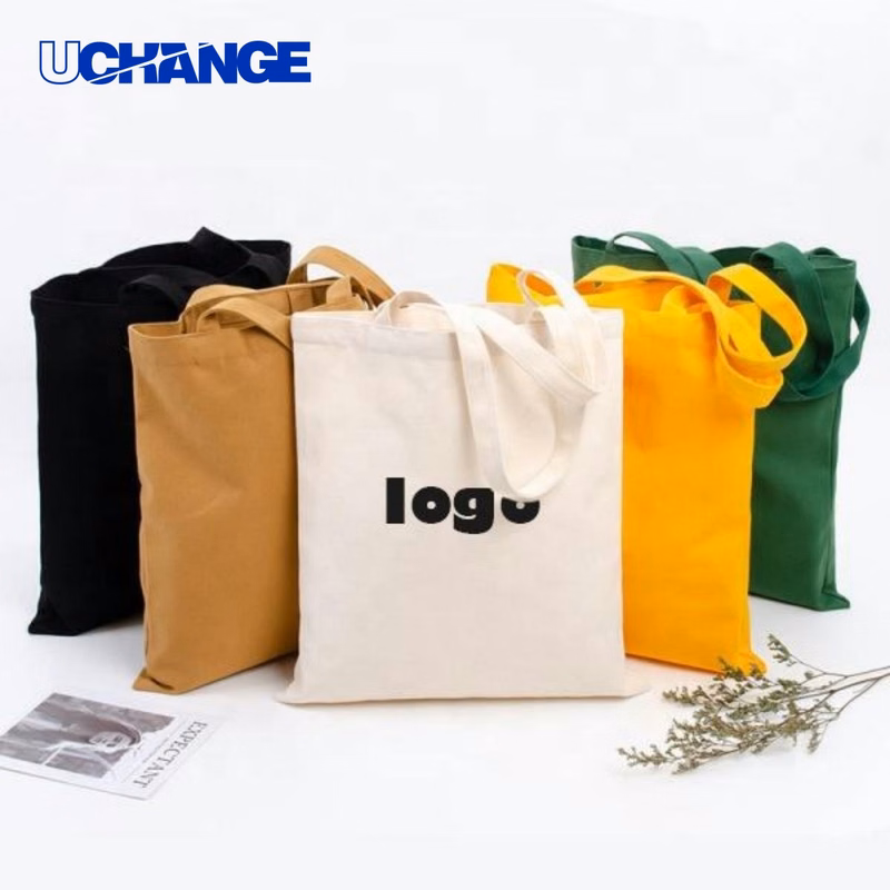Reusable Blank Canvas Cotton Tote Shopping Bag Organizer