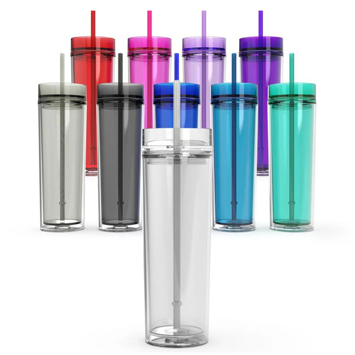 16oz Double Layer Acrylic Skinny Tumbler 1