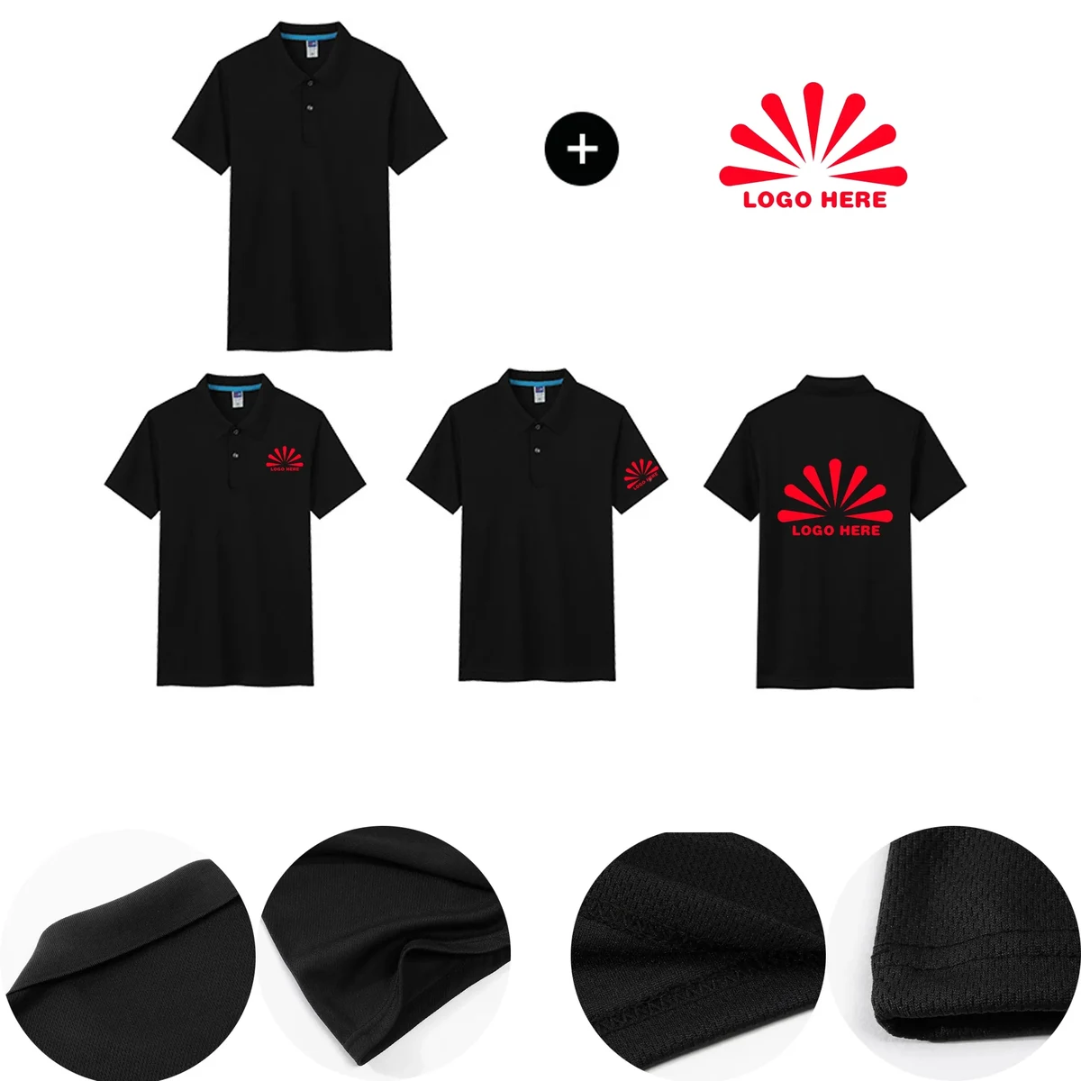 Customized Quick-Dry Ice Silk Polo Workwear 1