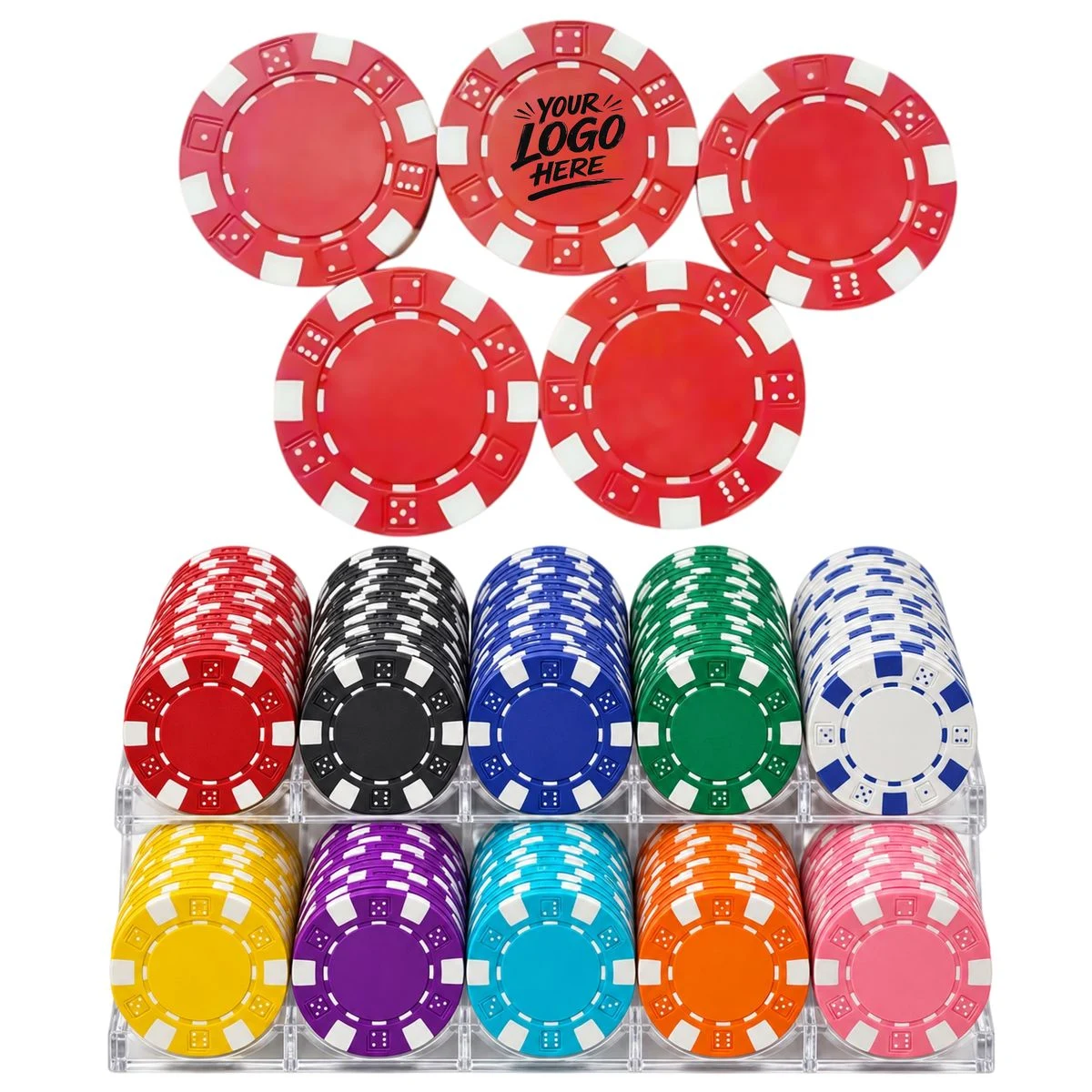 Golf Poker Chip Ball Marker With Iron Insert 1