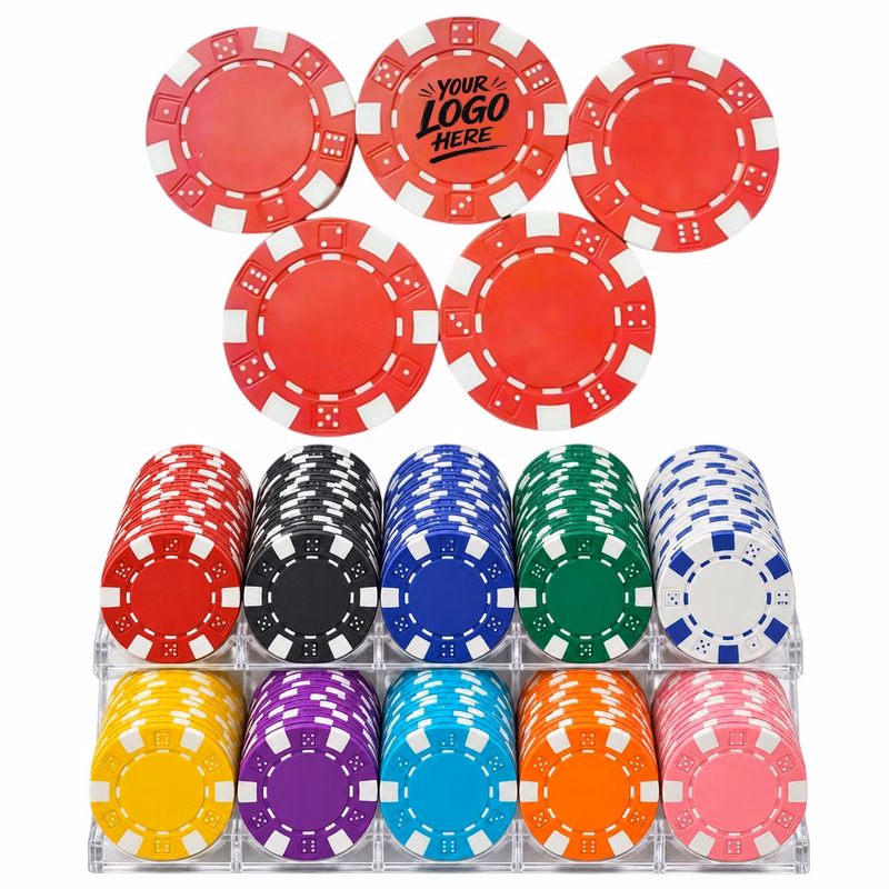 Golf Poker Chip Ball Marker With Iron Insert