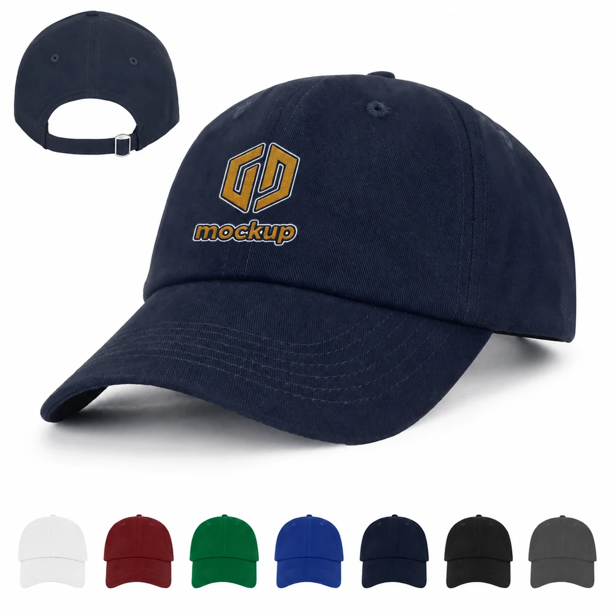 Classic Custom Brushed Cotton Twill Baseball Cap 1