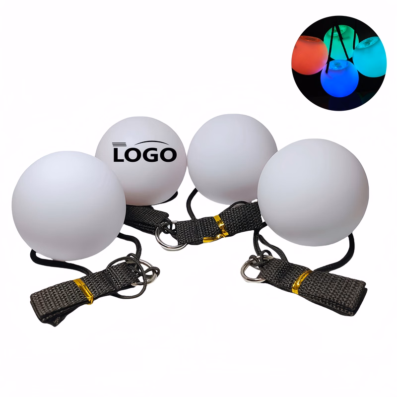 LED colorful luminous sports fitness rubber ball