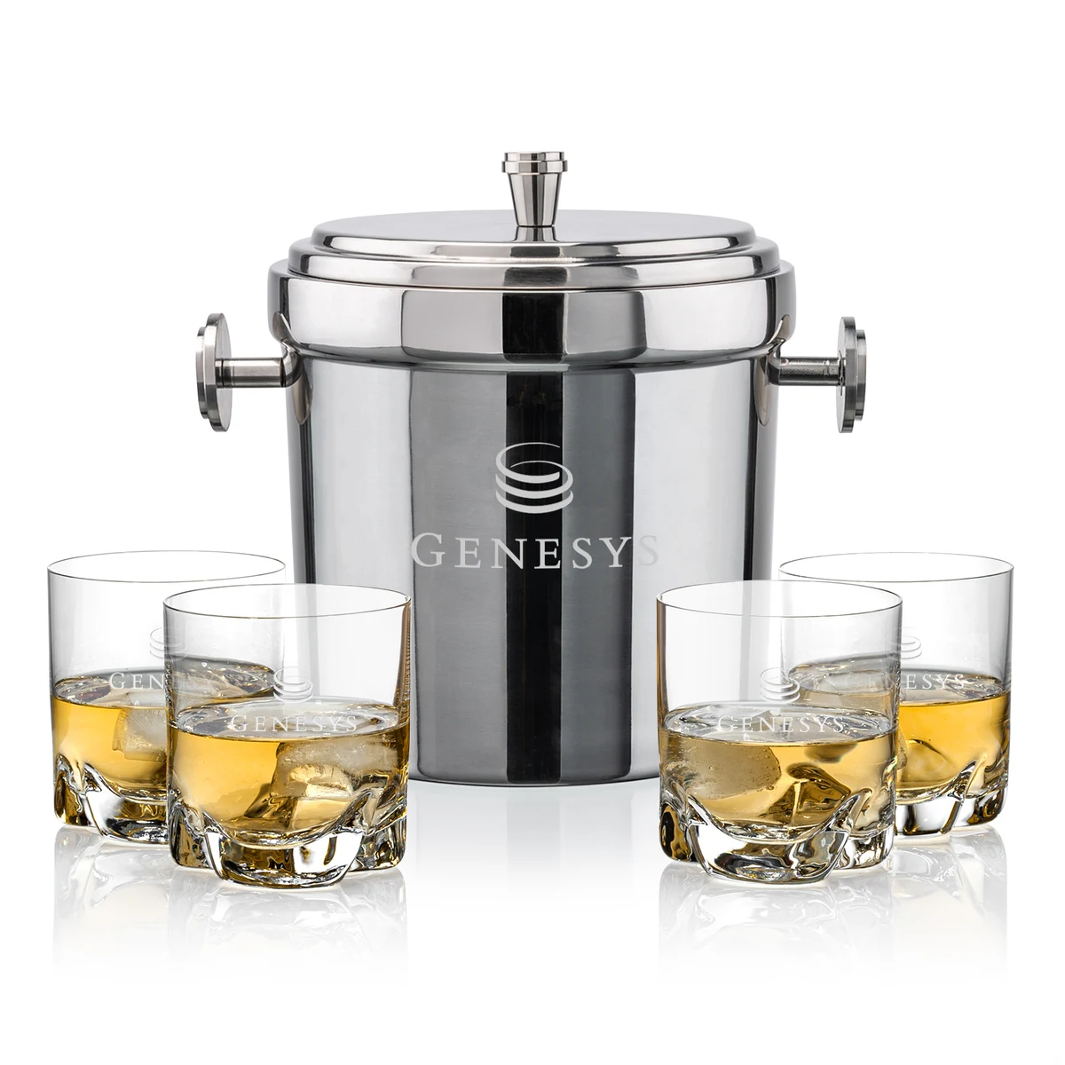 Milano Ice Bucket & Hillcrest On-the-Rocks Set 1