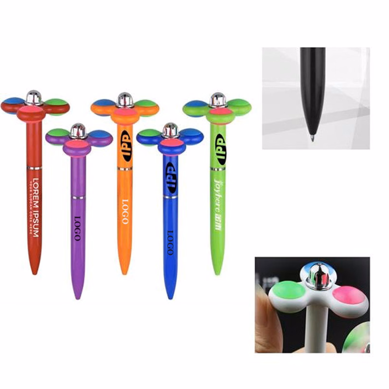 Mini-Fan Decorated Hover Fidget Spinner Pens